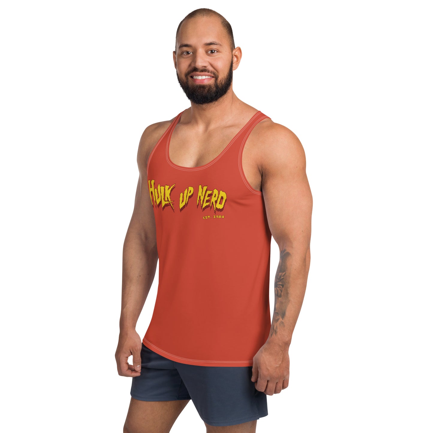 HULK UP NERD Mens Wrestling Muscle Tank