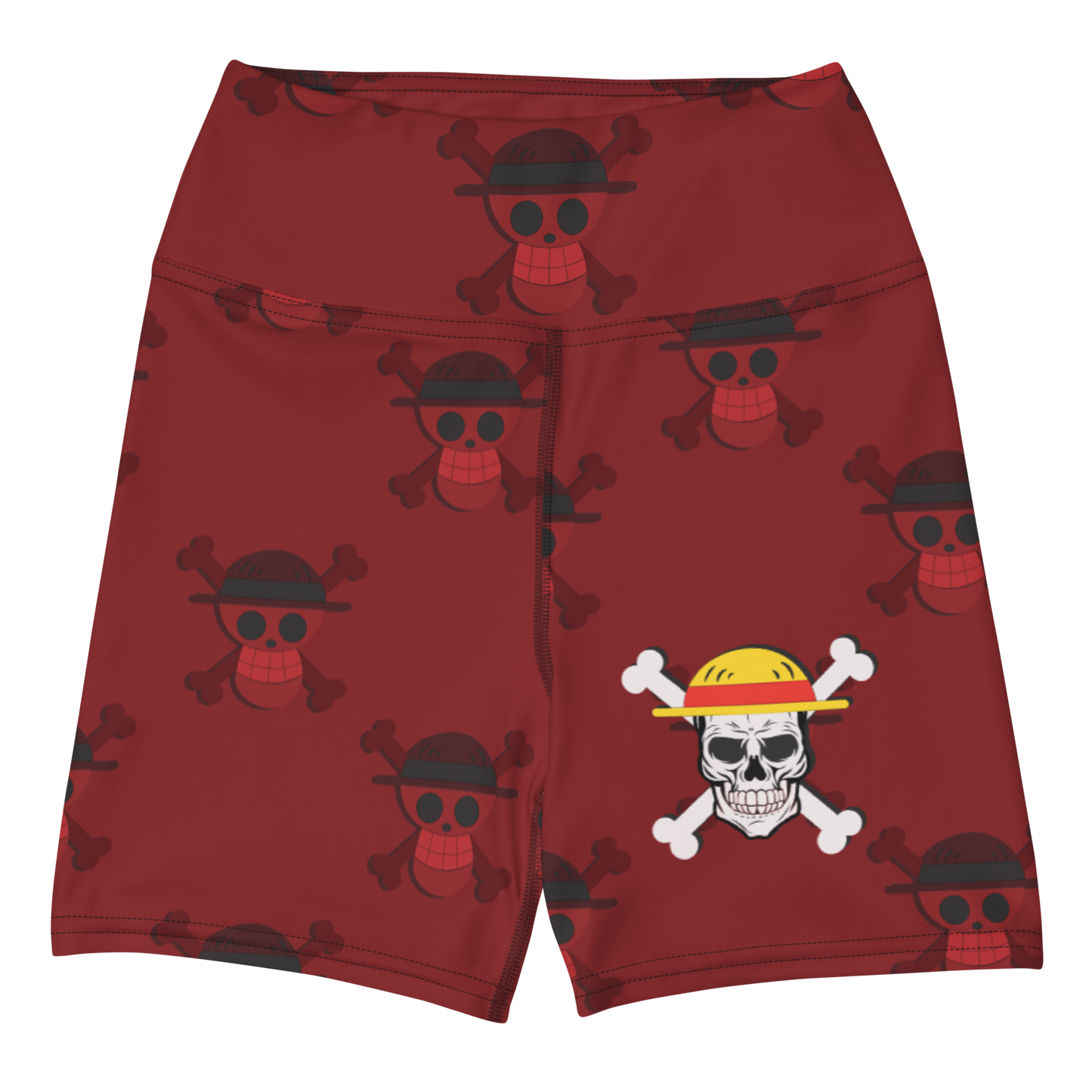 Luffy Pirate Skull Yoga Shorts