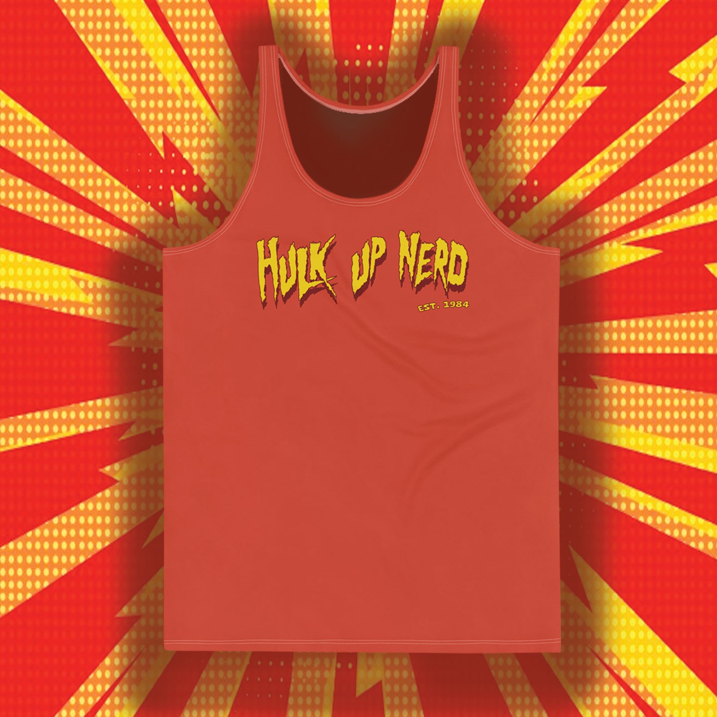 HULK UP NERD Mens Wrestling Muscle Tank