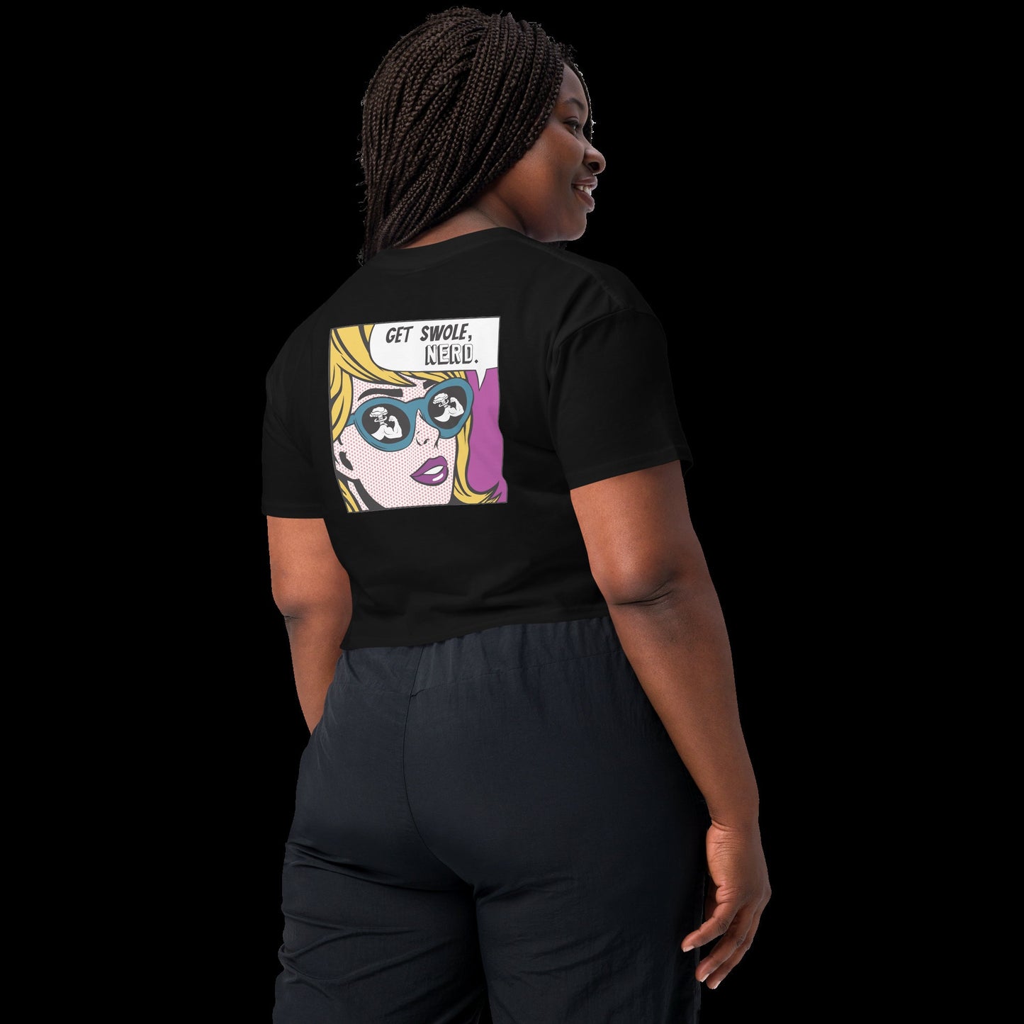 Get Swole, Pop Art Women’s crop top