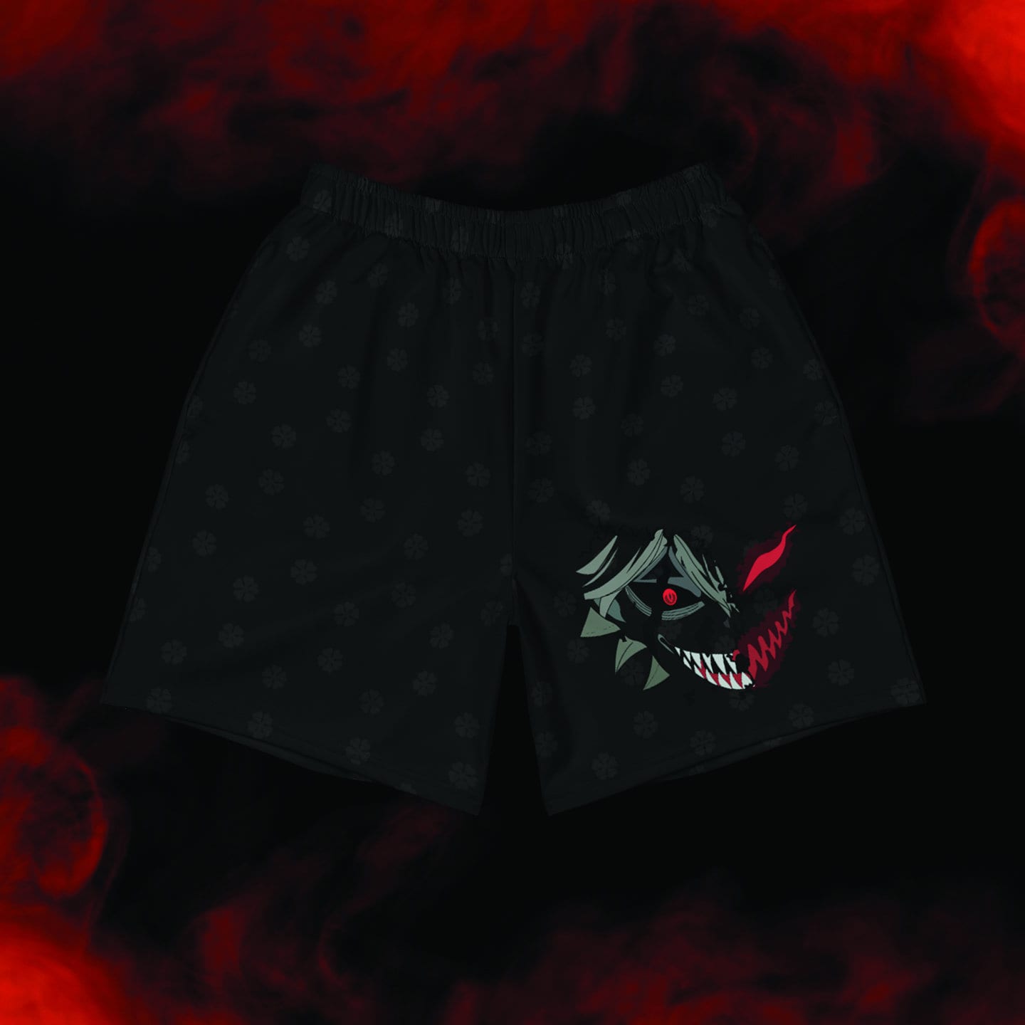 Asta Demon Clover Pattern Men's Athletic Shorts