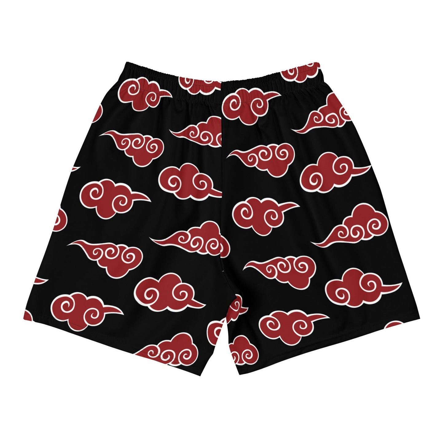 Red Japanese Clouds Mens Shorts