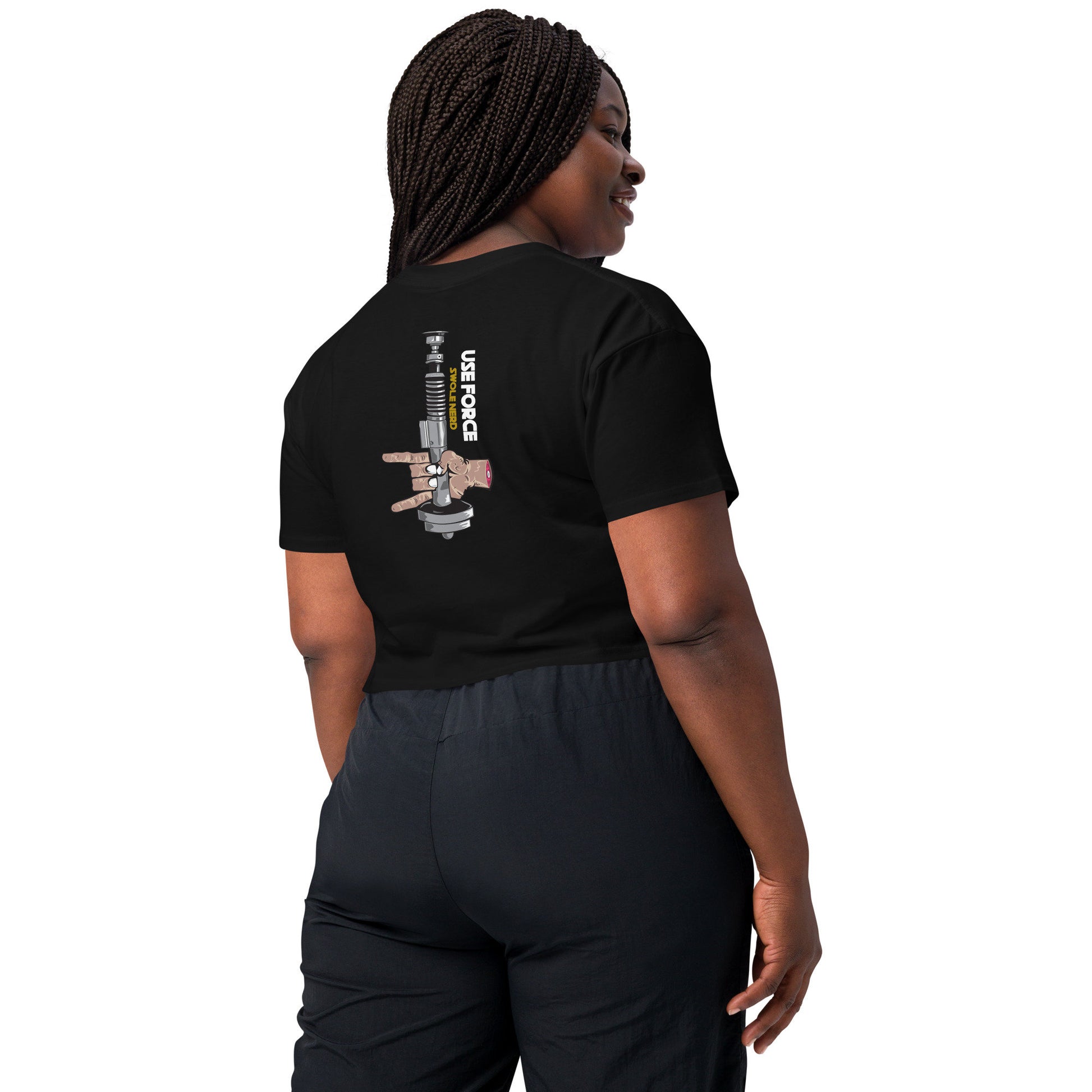 Lightsabor "Use Force" Women’s crop top