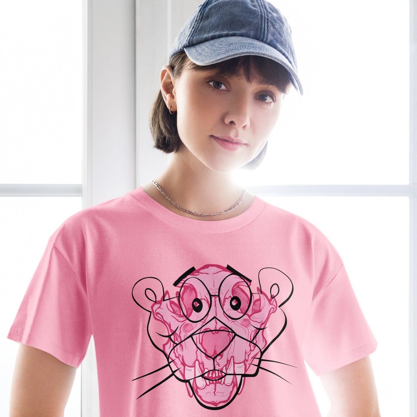 Pink Panther Women’s crop top