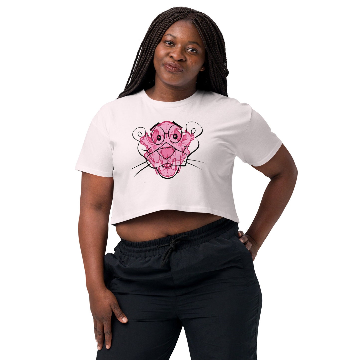 Pink Panther Women’s crop top