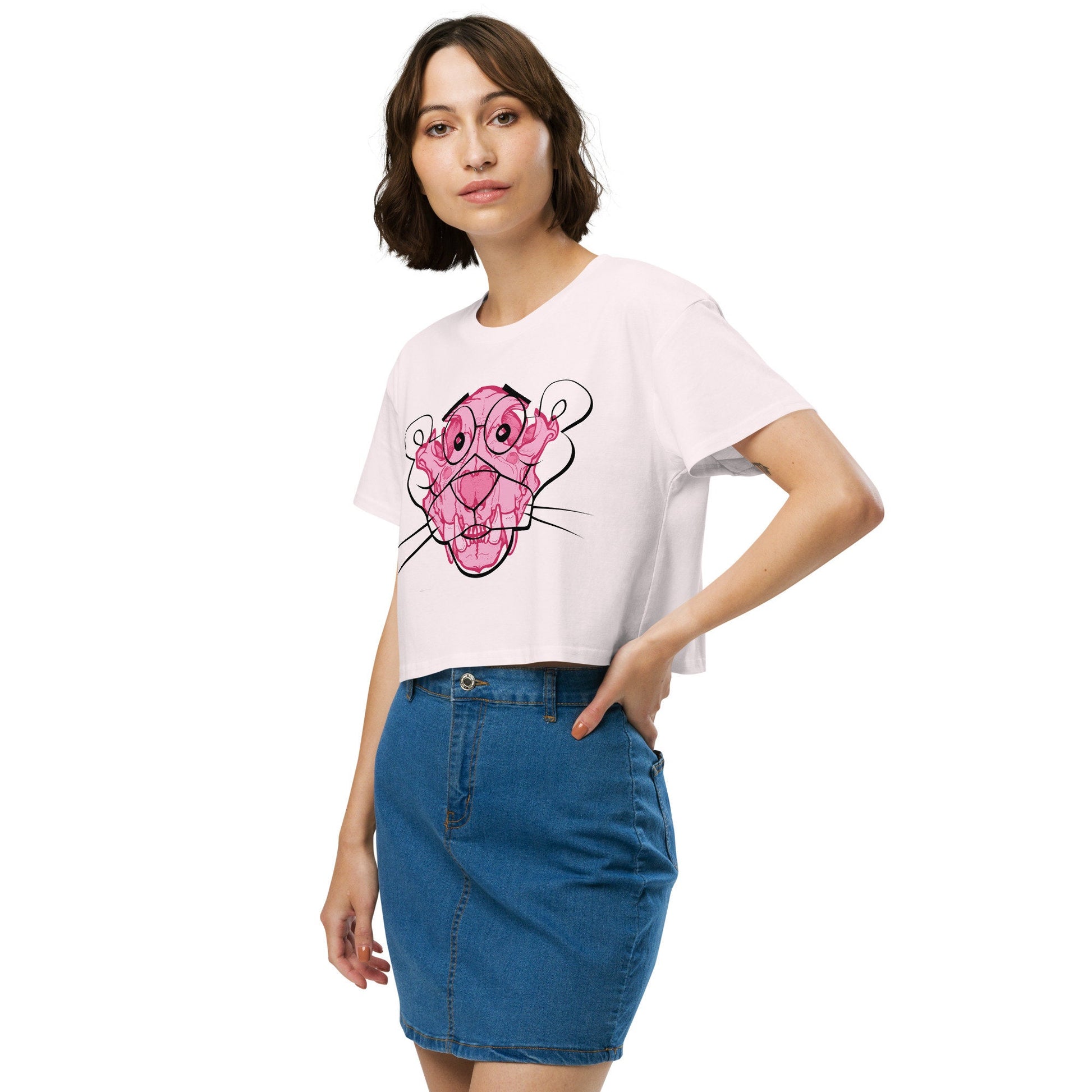 Pink Panther Women’s crop top