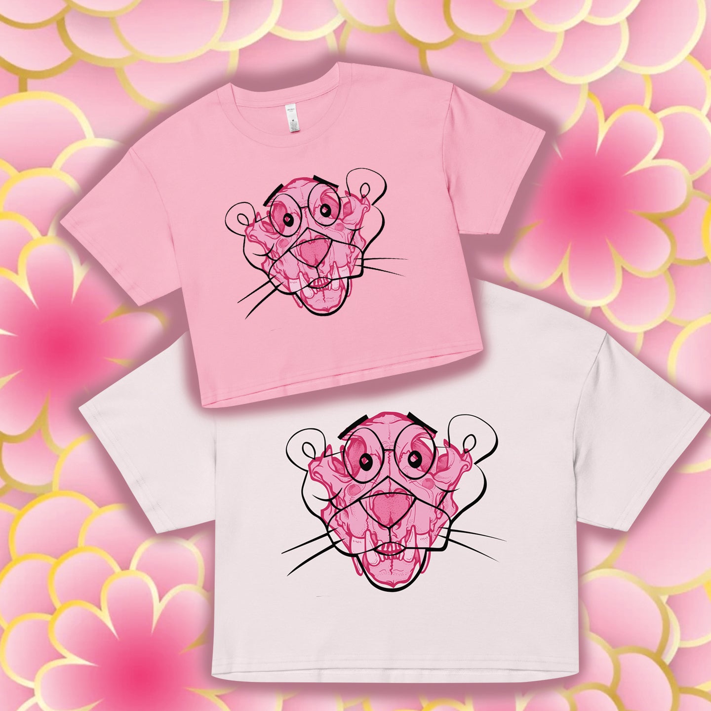 Pink Panther Women’s crop top